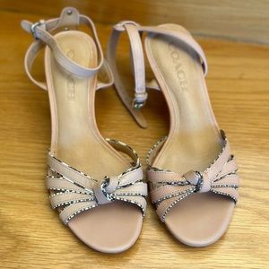 Coach strappy heel sandals